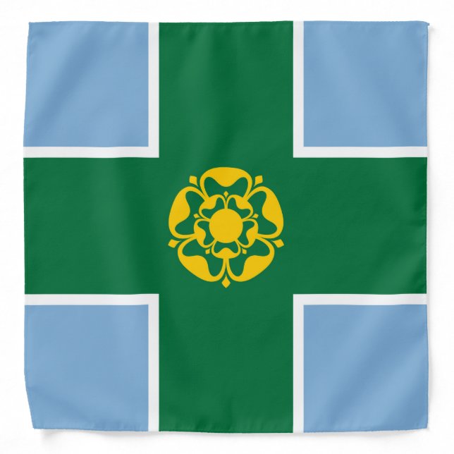 Flag of Derbyshire (UK County) Bandana (Front)