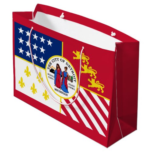 Flag of Detroit Michigan Gift Bag