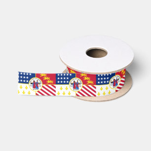 Flag of Detroit, Michigan Satin Ribbon