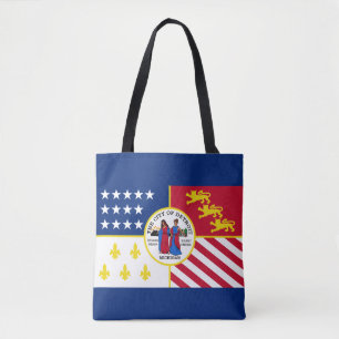 Flag of Detroit, Michigan Tote Bag
