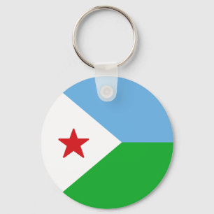 Flag of Djibouti Keychain