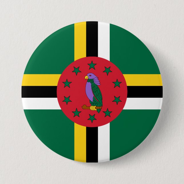 Flag of Dominica Button (Front)
