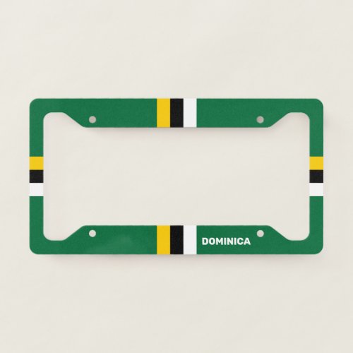 Flag of Dominica License Plate Frame