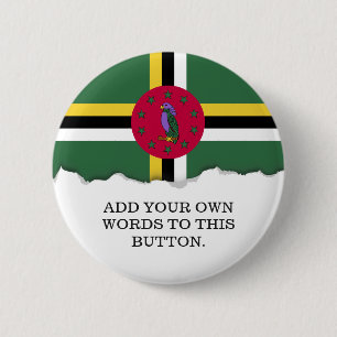 Flag of Dominica Pinback Button