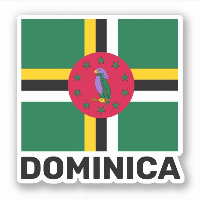 Flag of Dominica Sticker (Front)