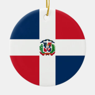 Flag of Dominican Republic Ceramic Ornament