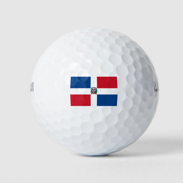 Flag of Dominican Republic Golf Balls (Front)