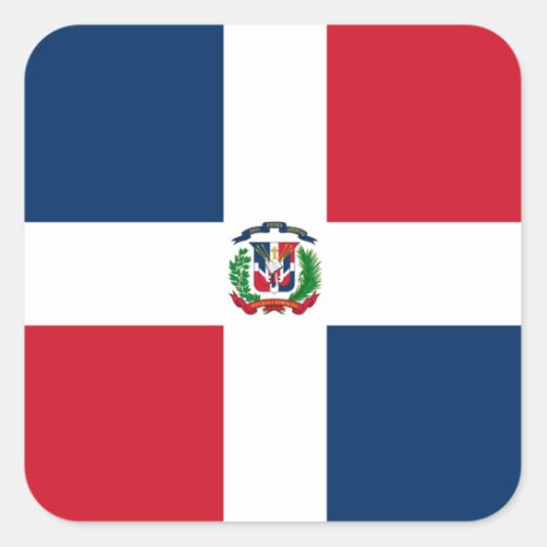 Flag of Dominican Republic Label