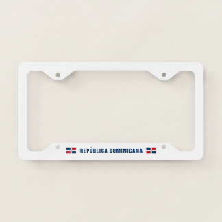 Flag of Dominican Republic License Plate Frame