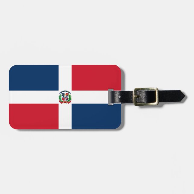 Flag of Dominican Republic Luggage Tag (Front Horizontal)