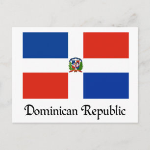Flag of Dominican Republic Postcard