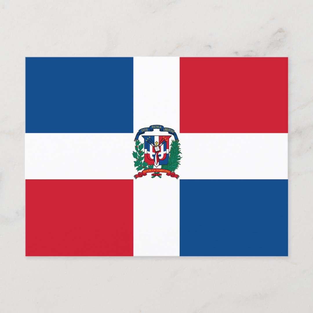 Flag of Dominican Republic Postcard Zazzle
