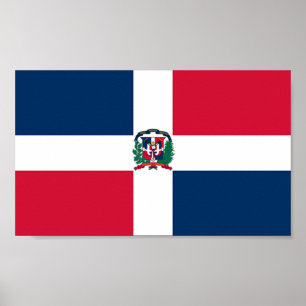 Flag of Dominican Republic Poster