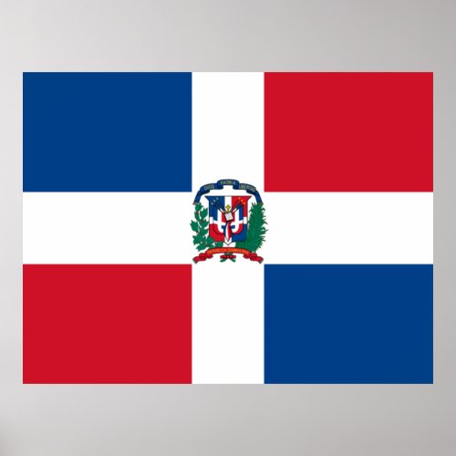 Flag of Dominican Republic Poster
