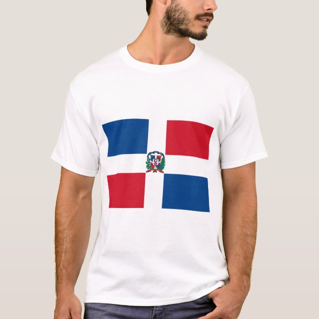 Flag of Dominican Republic T-Shirt (Front)