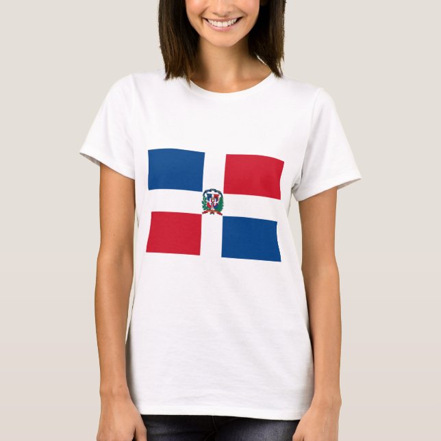 Flag of Dominican Republic T-Shirt (Front)