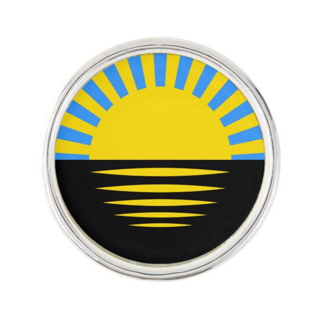 Flag of Donetsk Oblast Lapel Pin (Front)