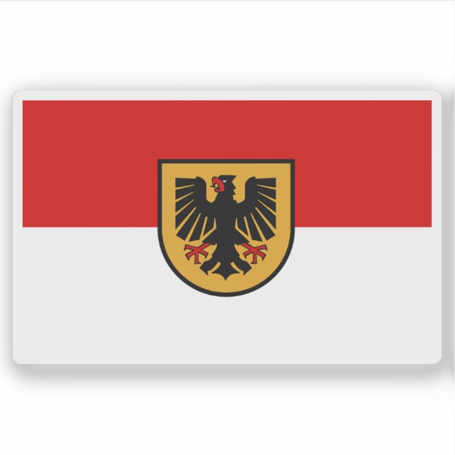 Flag of Dortmund, Germany Sticker (Front)