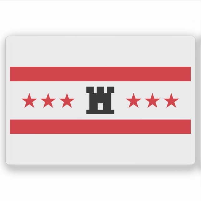 Flag of Drenthe, the Netherlands Sticker (Front)