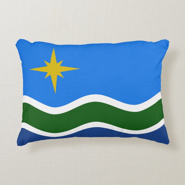 Flag of Duluth, Minnesota Accent Pillow (Front)