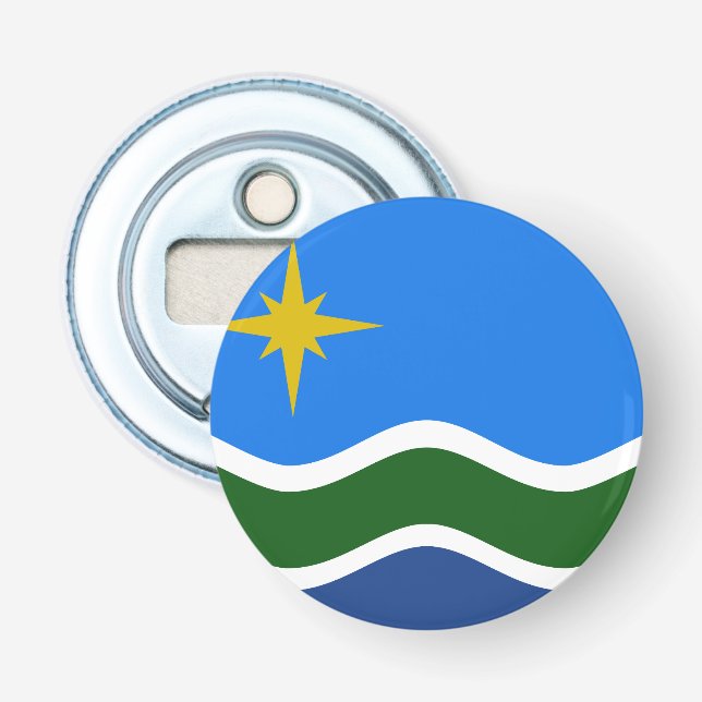 Flag of Duluth, Minnesota Bottle Opener (Front)