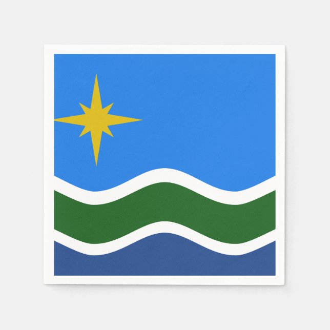 Flag of Duluth, Minnesota Napkins (Front)