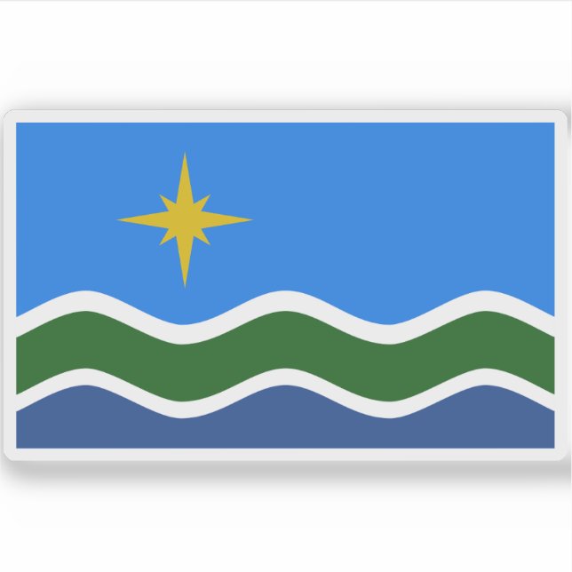 Flag of Duluth, Minnesota, USA Sticker (Front)