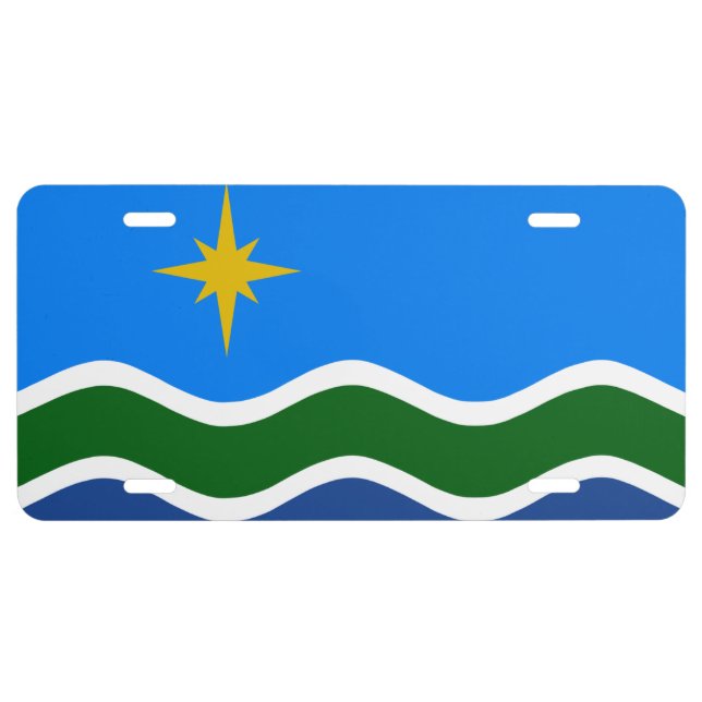 Flag of Duluth, MN License Plate (Front)