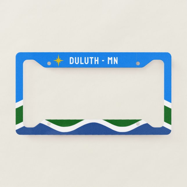 Flag of Duluth, MN License Plate License Plate Frame (Front)