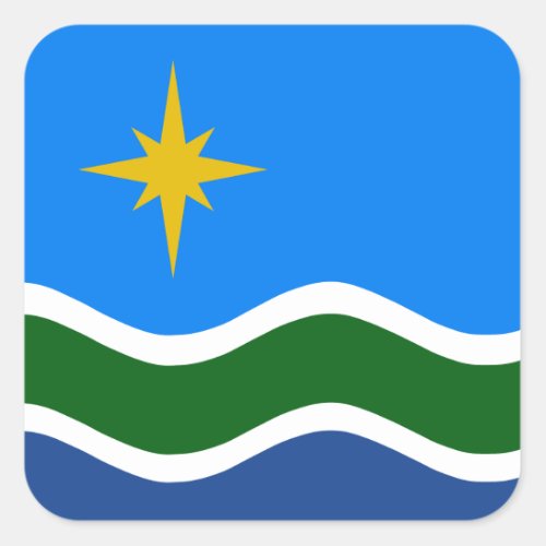 Flag of Duluth MN Square Sticker