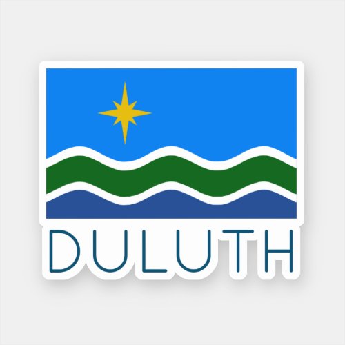 Flag of Duluth MN Sticker