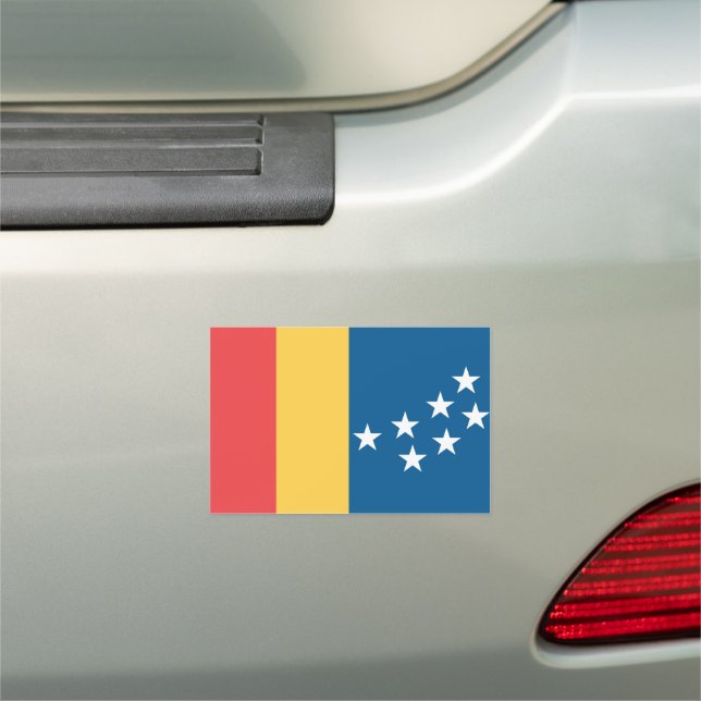 Flag of Durham, North Carolina Car Magnet (In Situ)