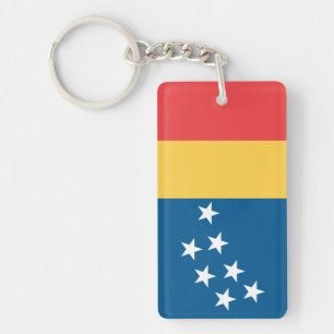 Flag of Durham, North Carolina Keychain
