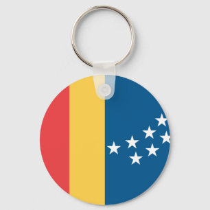Flag of Durham, North Carolina Keychain