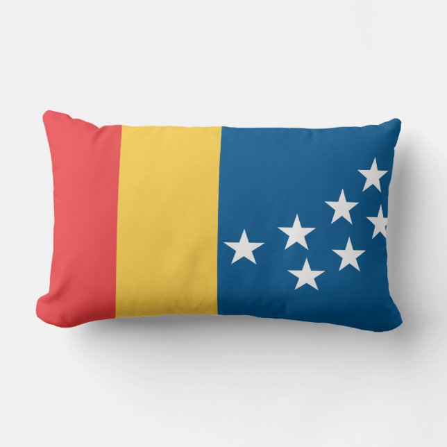 Flag of Durham, North Carolina Lumbar Pillow (Front)