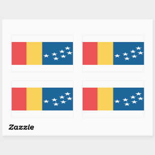 Flag of Durham, North Carolina Rectangular Sticker
