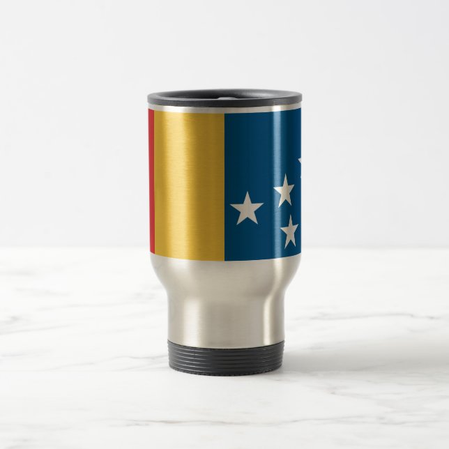 Flag of Durham, North Carolina Travel Mug (Center)