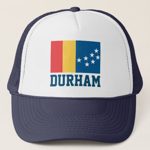 Flag of Durham North Carolina Trucker Hat