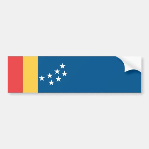 Flag of Durham North Carolina USA Bumper Sticker