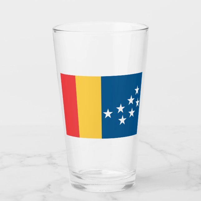 Flag of Durham (North Carolina, USA) Glass (Front)