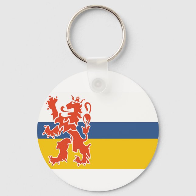 Flag of Dutch Limburg Keychain (Front)