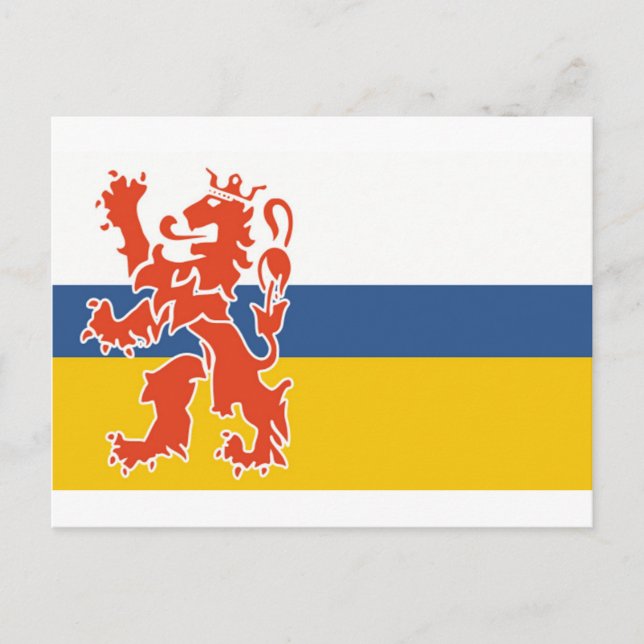 Flag of Dutch Limburg Postcard (Front)