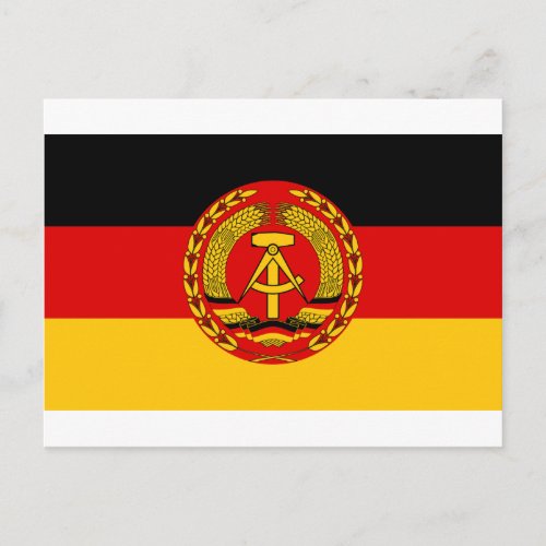 Flag of East Germany _ Flagge der DDR GDR _ NVA Postcard