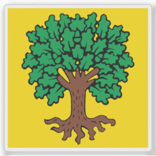 Flag of Échallens, Switzerland Sticker