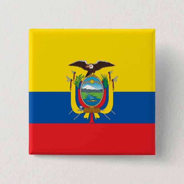 Flag of Ecuador Button (Front)