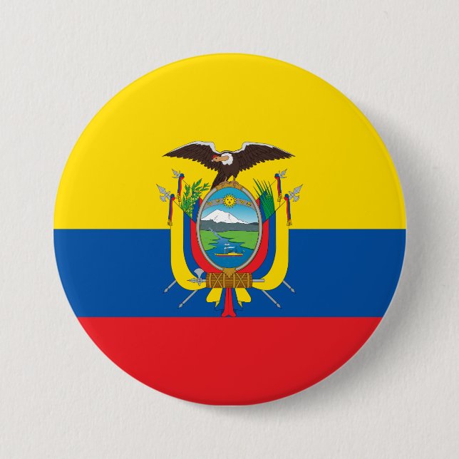 Flag of Ecuador Button (Front)