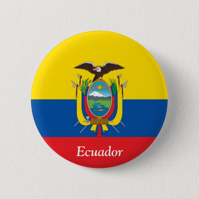 Flag of Ecuador Button (Front)