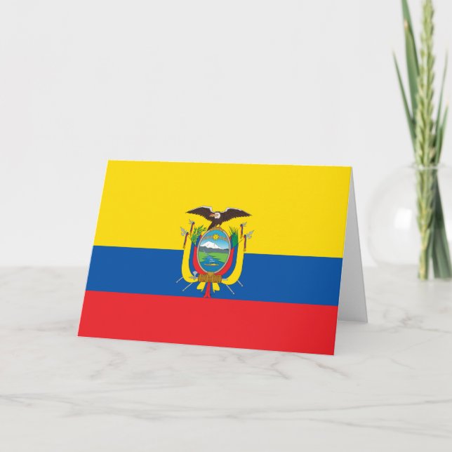 Flag of Ecuador Card (Front)