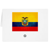 Flag of Ecuador Cards (Back Horizontal)
