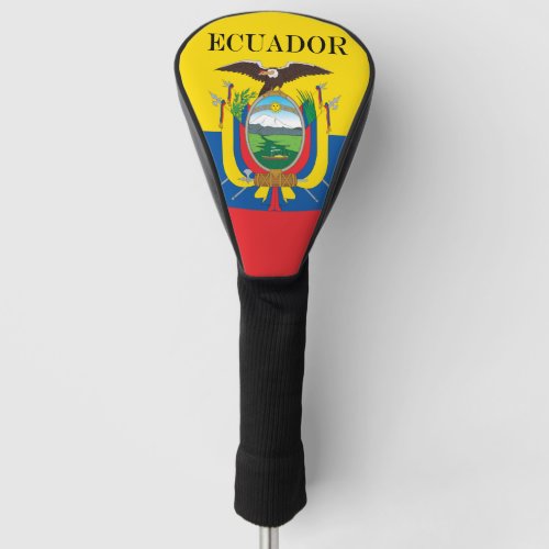Flag of Ecuador Golf Head Cover